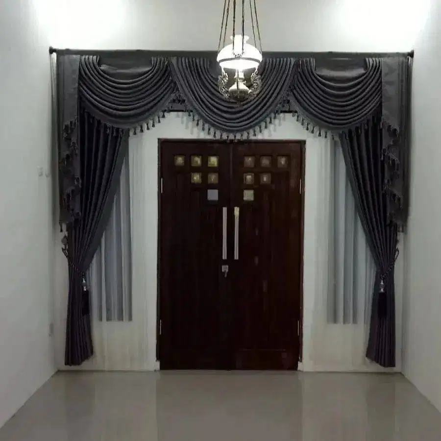 Grosir Gorden Blackout Pasang Skat Klinik Hordeng Pintu Gordyn Vitrase