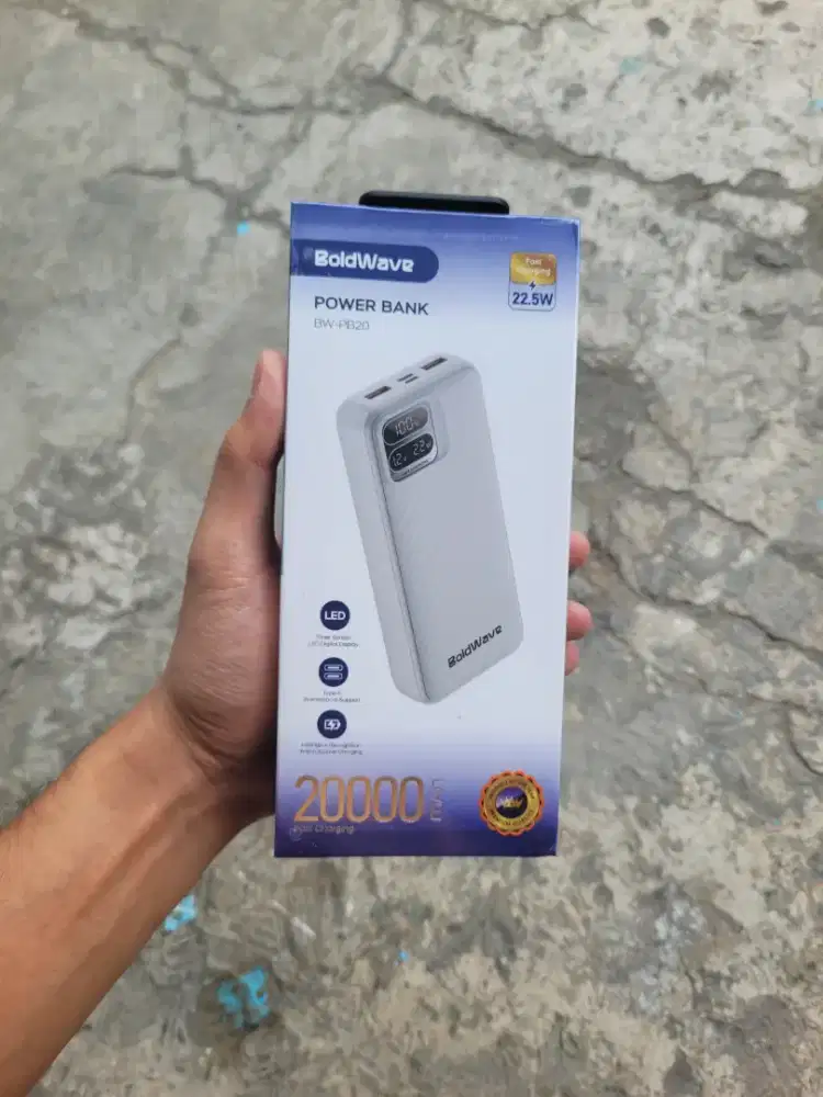 POWER BANK BOLDWAVE 20.000 mAh 22.5W  NEW