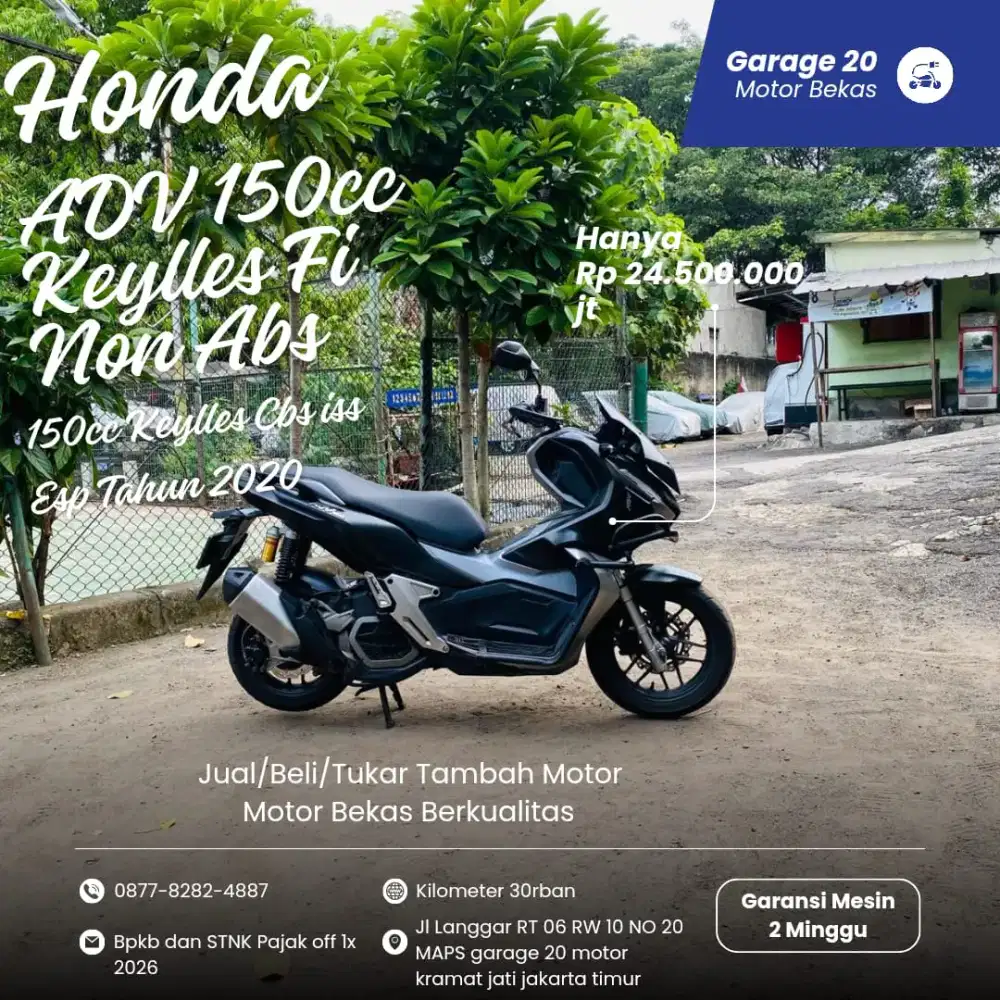 Honda Adv 150cc keylles cbs iss fi Tahun 2020