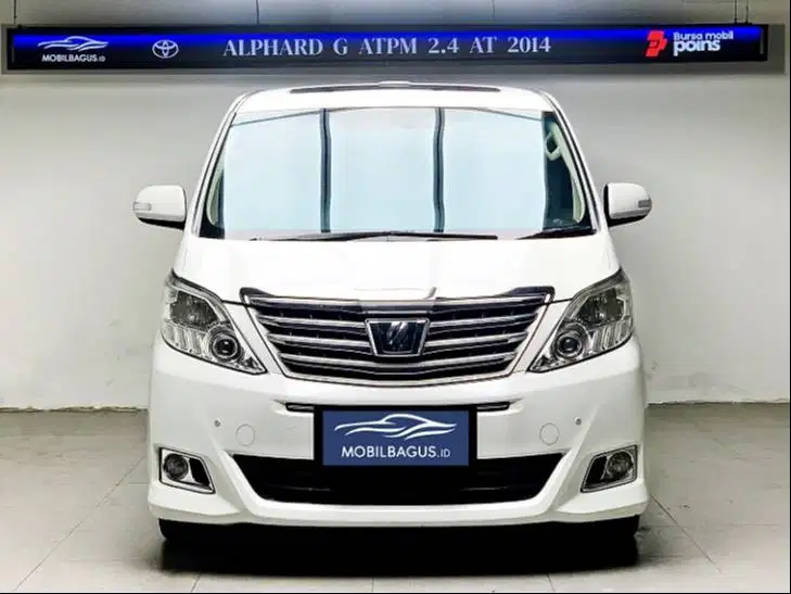 Toyota ALPHARD G 2.4 ATPM Matik 2014 Putih #PAR#