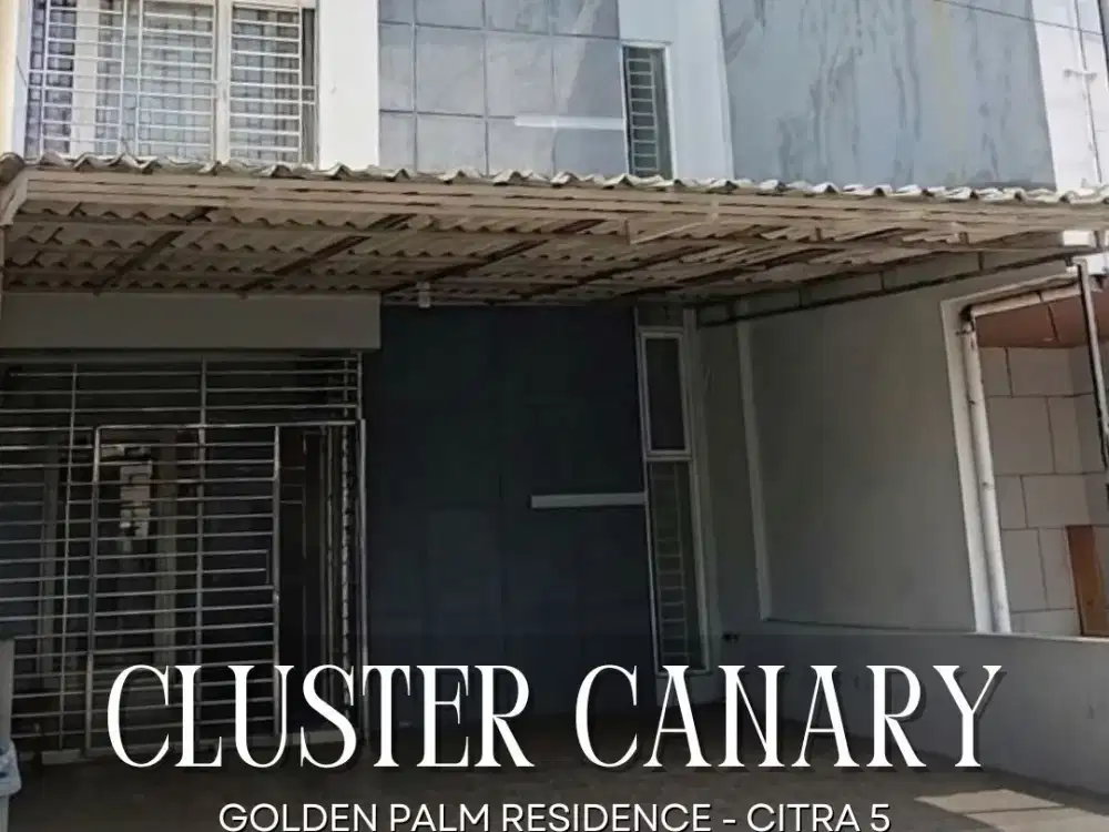 DIJUAL CEPAT RUMAH SEMI FURNISHED SIAP HUNI CLUSTER CANARY GOLDEN PALM RESIDENCE CITRA 5 JAKARTA BARAT