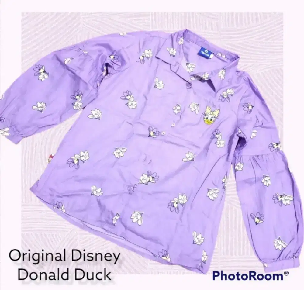 Kemeja Disney original anak perempuan Lilac keren cakep