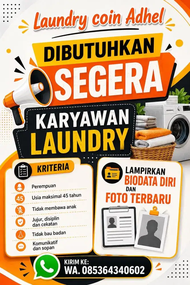 Lowongan kerja laundry coin