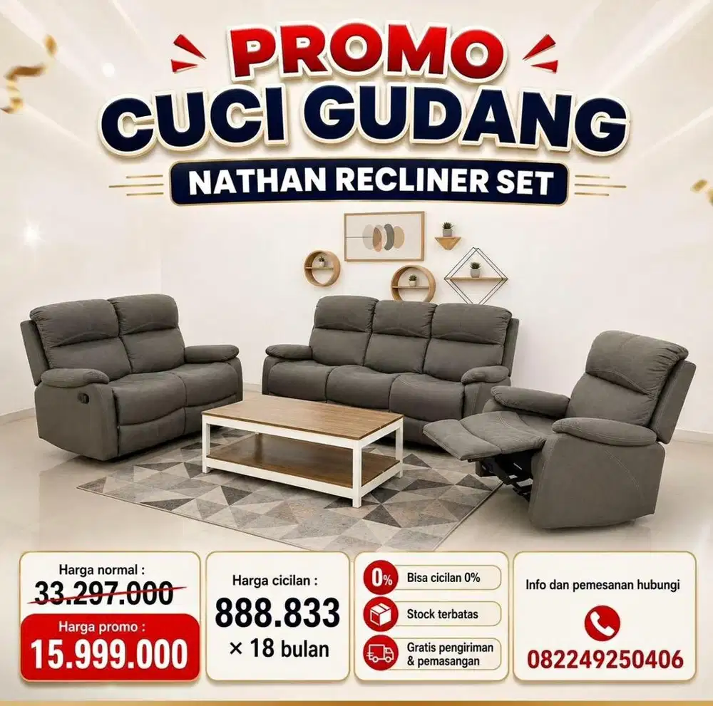 Recliner set sofa