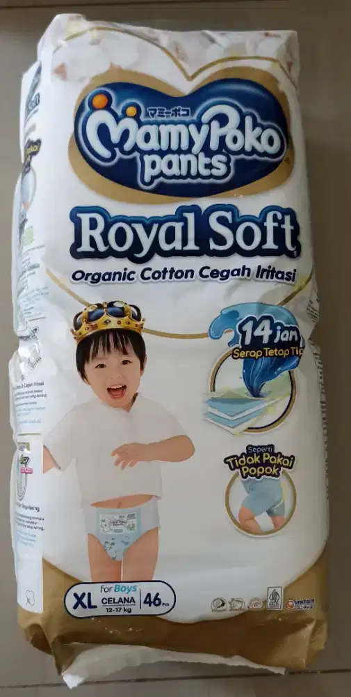 Pampers Mamypoko Pants XL Royal Soft isi 46 Pcs