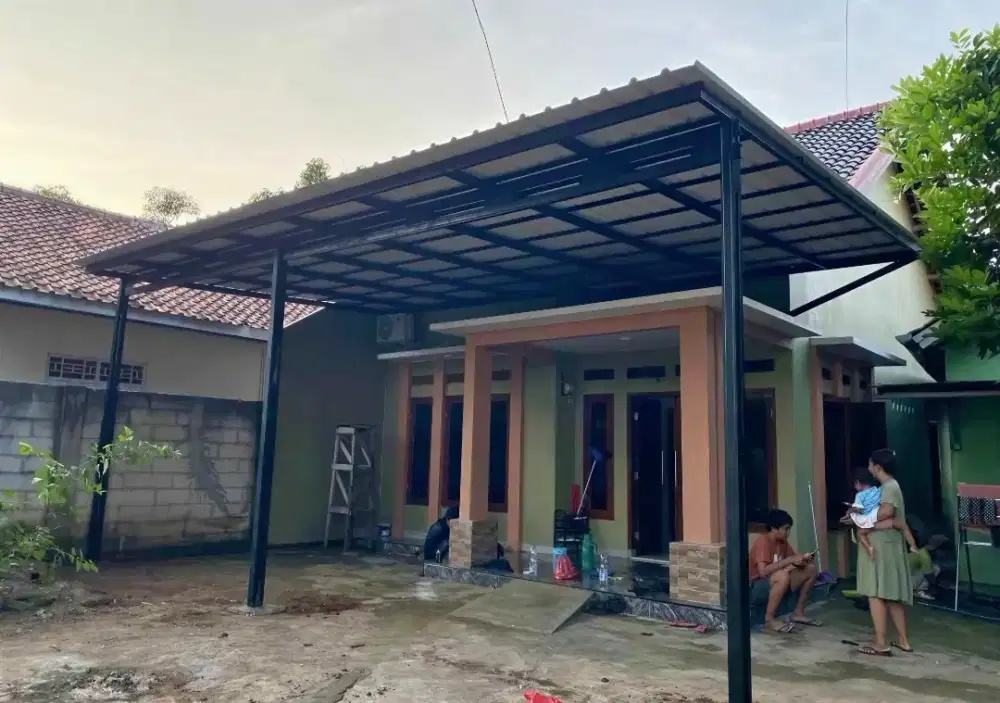 Pasang kanopi baja ringan