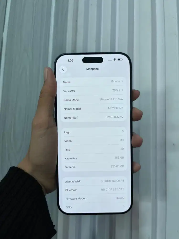 iPhone 17 Pro Max - 256Gb - 100%