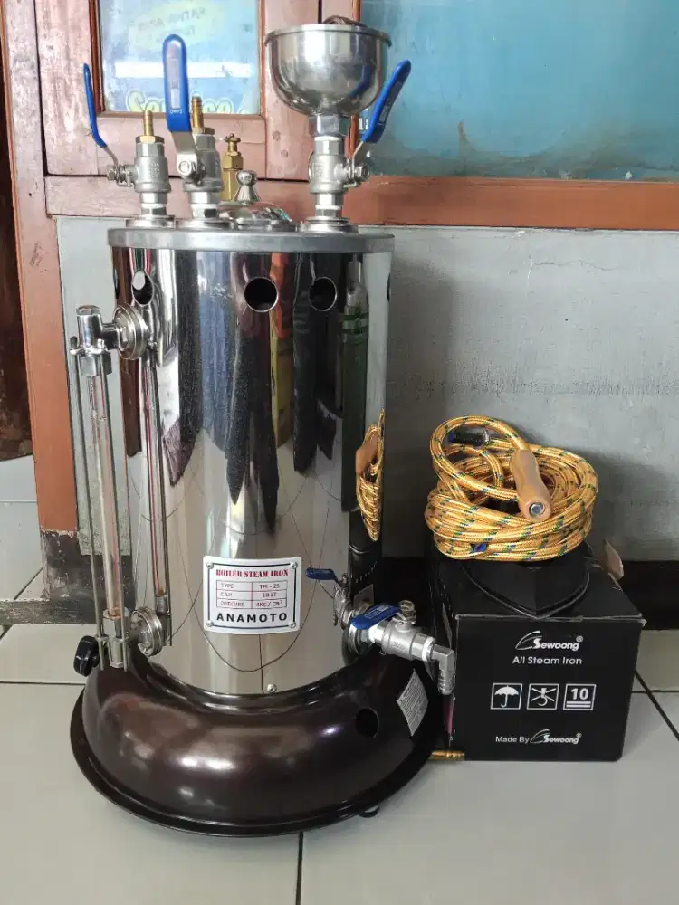 Setrika uap boiler Anamoto 10 liter second 97%