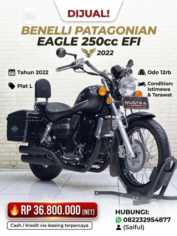 Perfect Condition!!Beneli Patagonian Eagle 250cc Efi 2022 Muls-Mustika