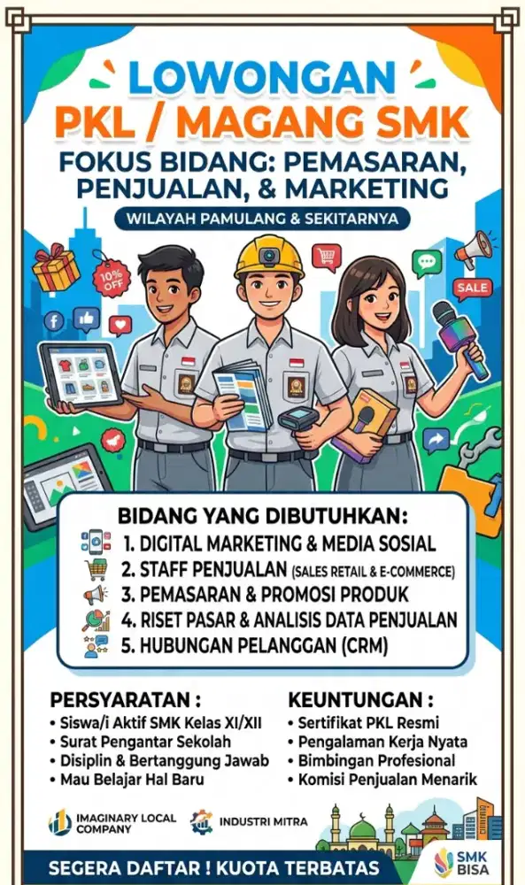 Lowongan Pkl SMK