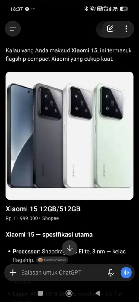 Xiaomi 15 5G 12/512 GB green