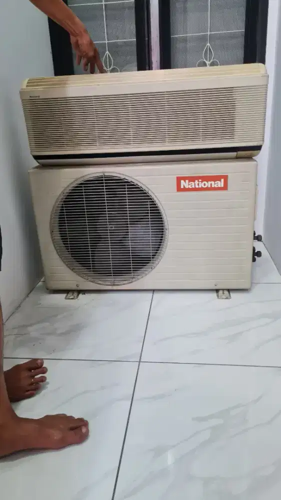 AC Split National 3/4 Pk kondisi rusak