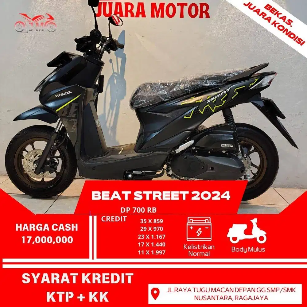 BEAT STREET 2024 LIKE NEW PAJAK PANJANG KM RENDAH