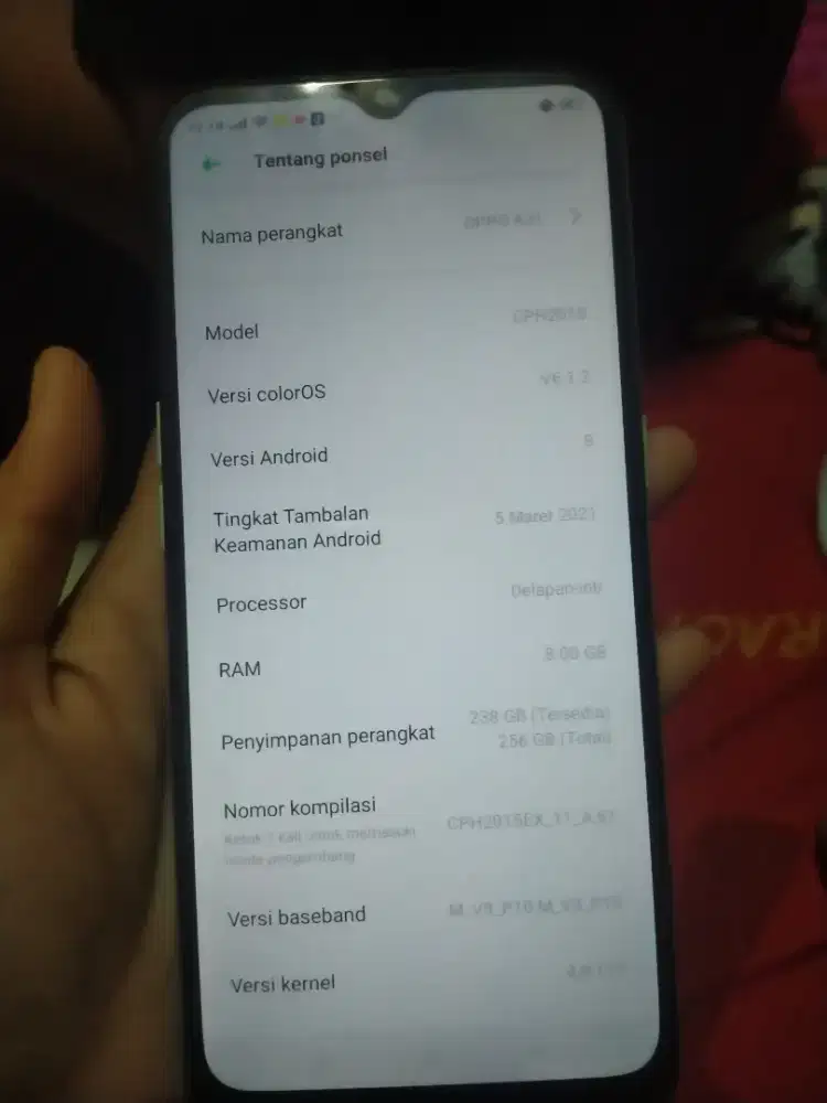 Jual hp Oppo a31 no minus