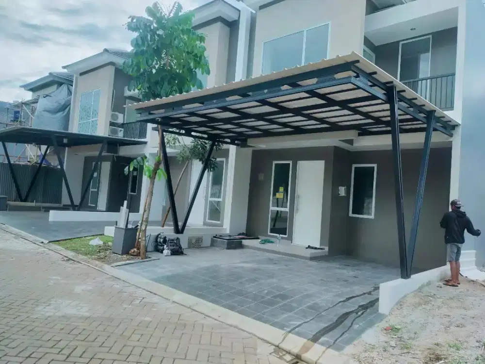 Pasang kanopi baja ringan