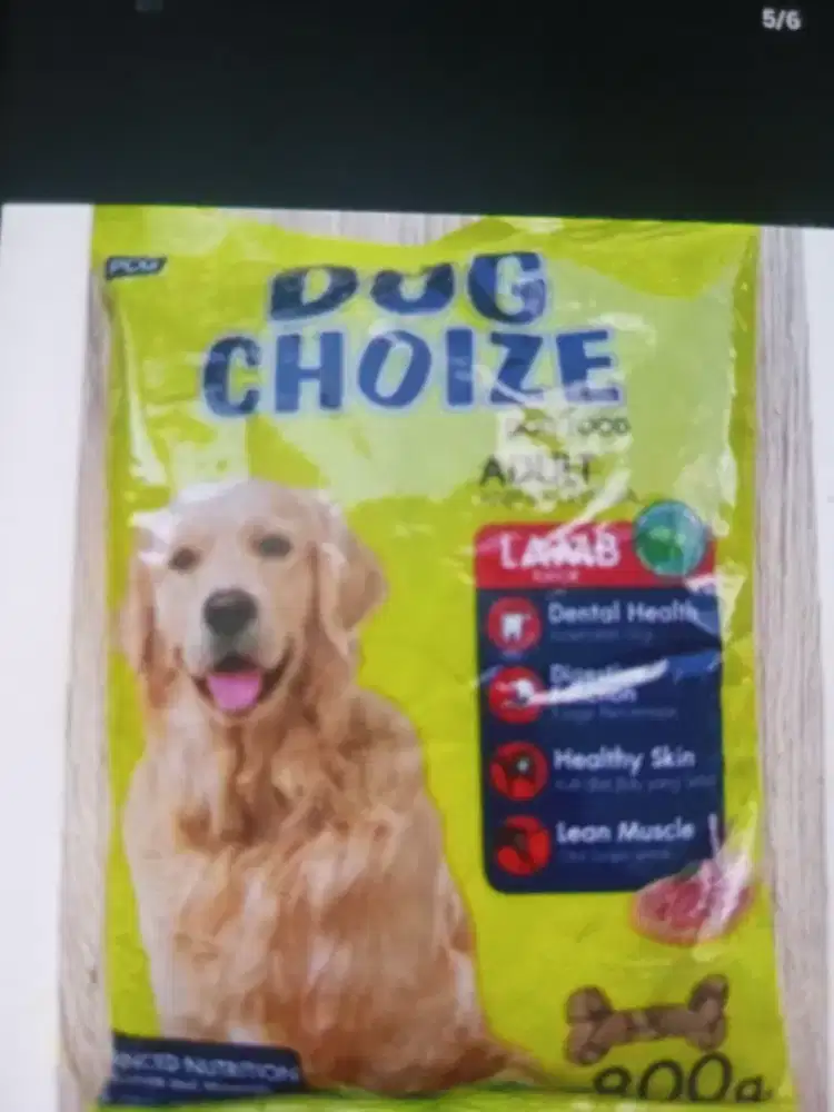 Dog choize lamb 800gram baru ada 15pak