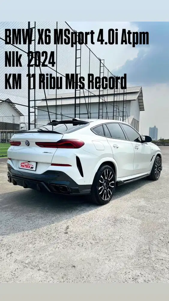 BMW X6 MSport 4.0i atpm Nik2024 white on black Siap pakai