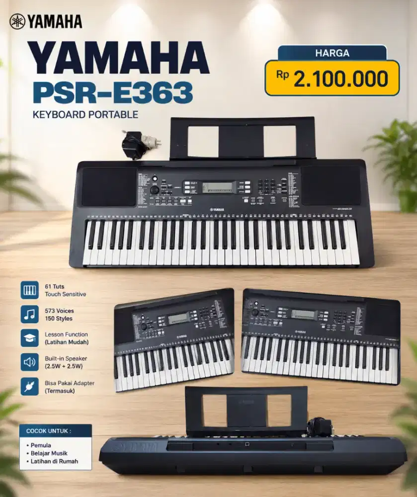 Yamaha PSR E363 bekas