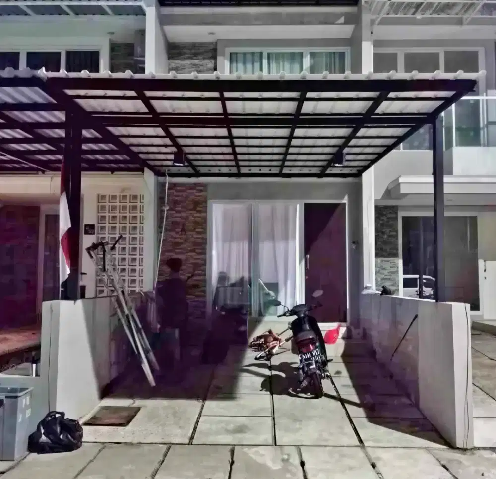 Pasang kanopi baja ringan