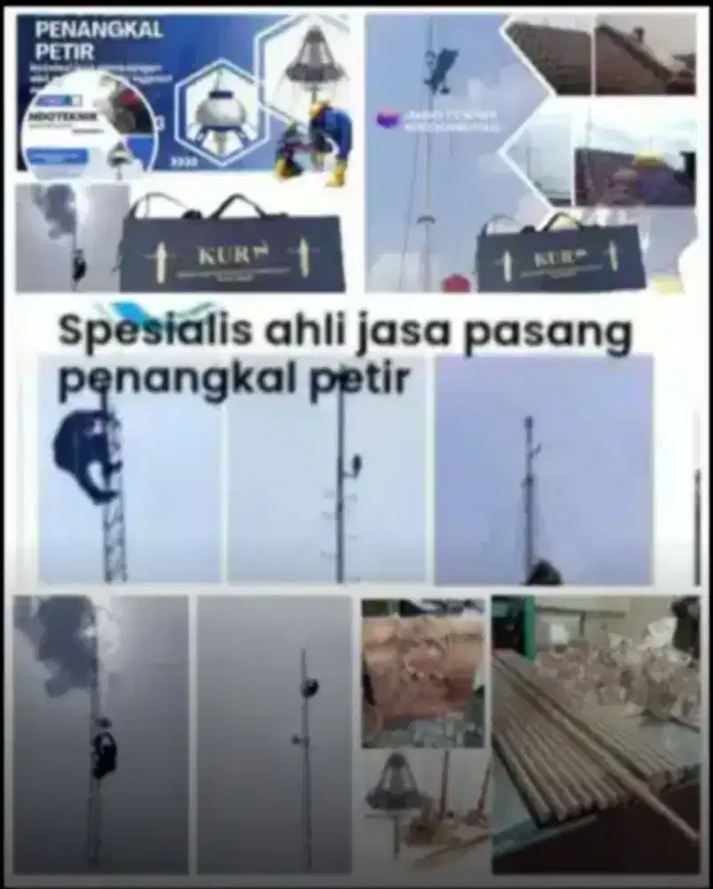 Teknisi ahli jasa pasang penangkal petir dan grounding mesin