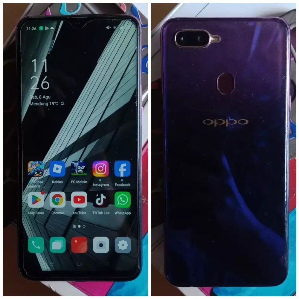 Oppo F9 4/64Gb Fullset Ori Resmi