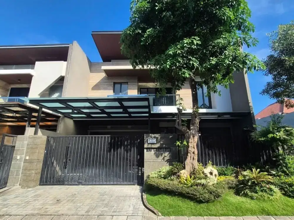 DIJUAL RUMAH BARU GRESS RAFFLES GARDEN CITRALAND FULL FURNISH DESAIN INTERIOR MURAH