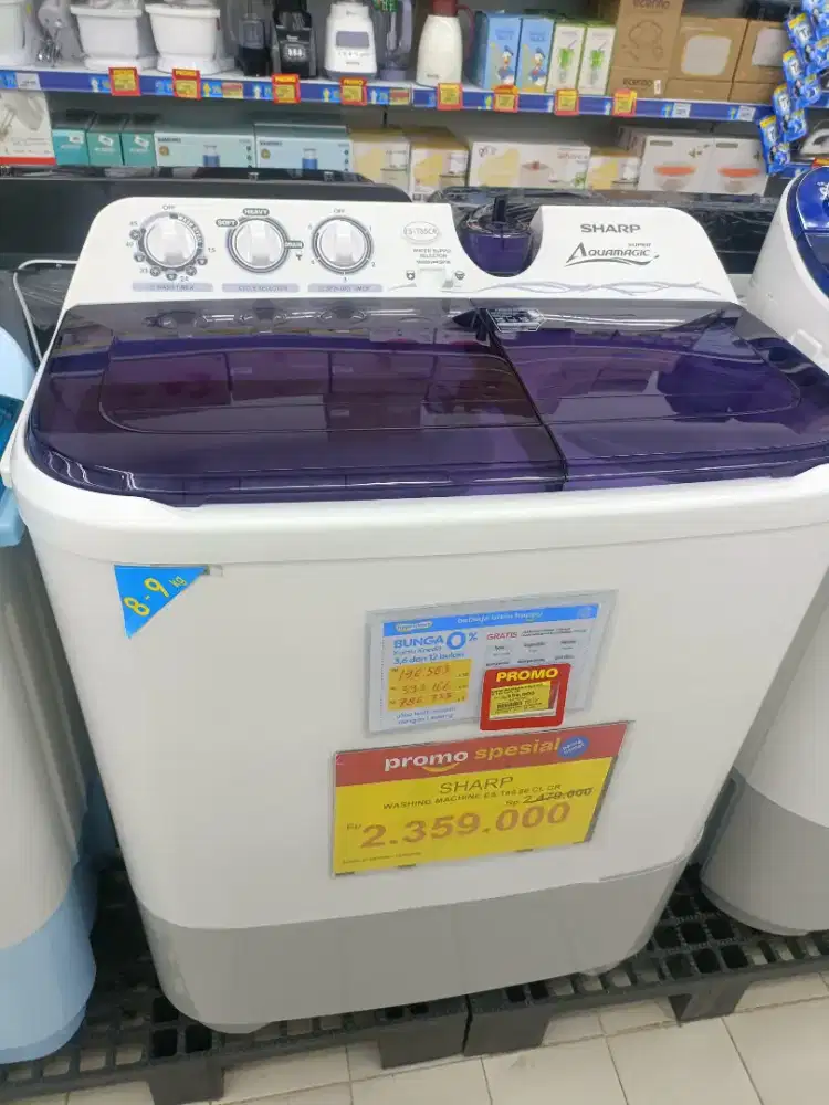 Promo Cicilan Mesin Cuci Sharp Tanpa DP dengan INDODANA SYARAT KTP