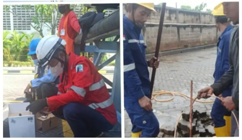 Teknisi ahli jasa pasang penangkal petir dan grounding mesin