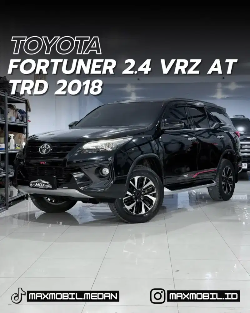 [DP 88JT‼️] TOYOTA FORTUNER 2.4 VRZ TRD AT 2018 pemakaian 2019