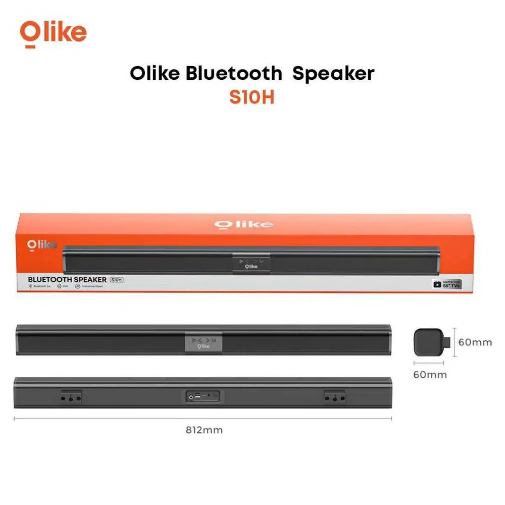 Olike Speaker TV Soundbar S10H Home Theater 10W Subwoofer Bass Max