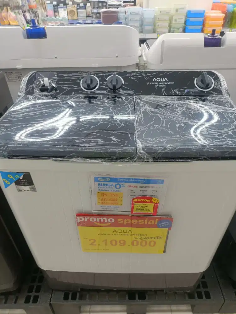 Promo Cicilan Mesin Cuci Aqua Tanpa DP dengan INDODANA SYARAT KTP