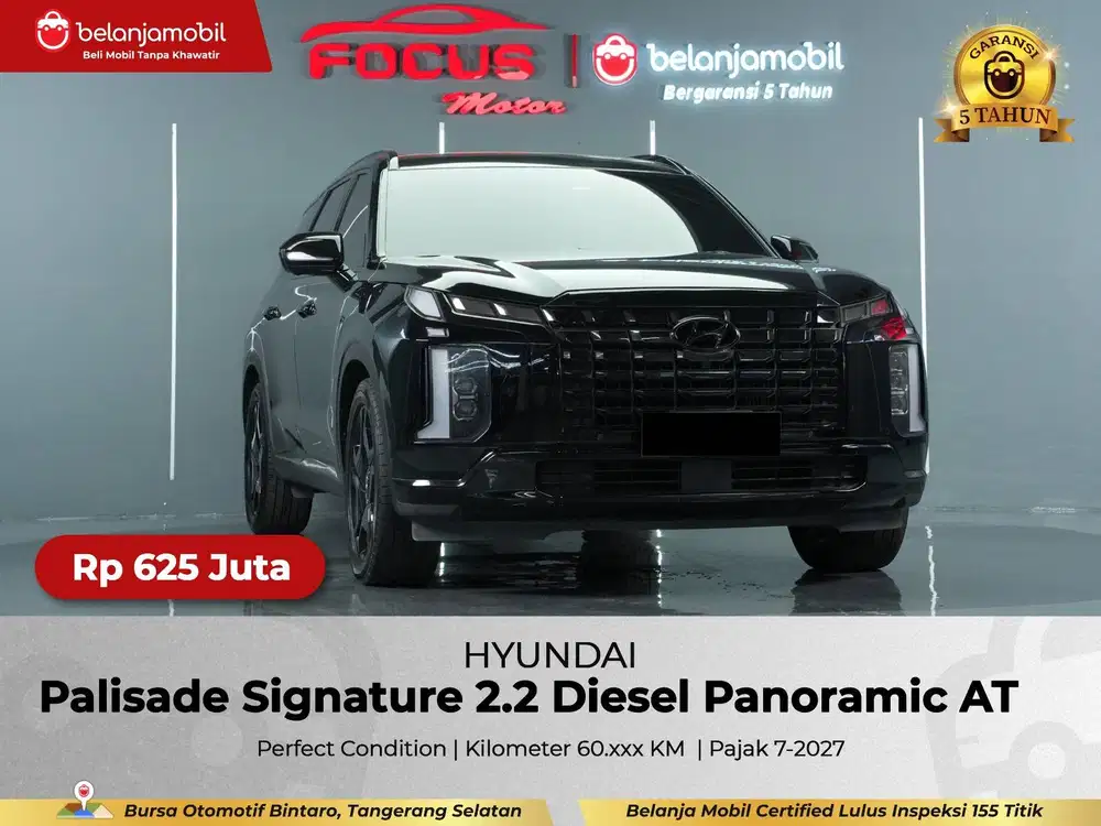 [ GARANSI 5TH ] Hyundai Palisade Signature 2.2 Panoramic AT 2023/2024
