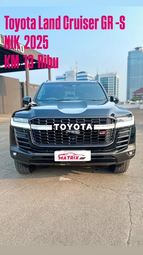 Toyota Land Cruiser GR-S Nik 2025 Black on black Siap pakai