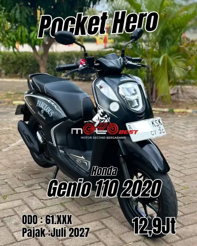 Cash Only Honda Genio 110cc CBS ISS 2020