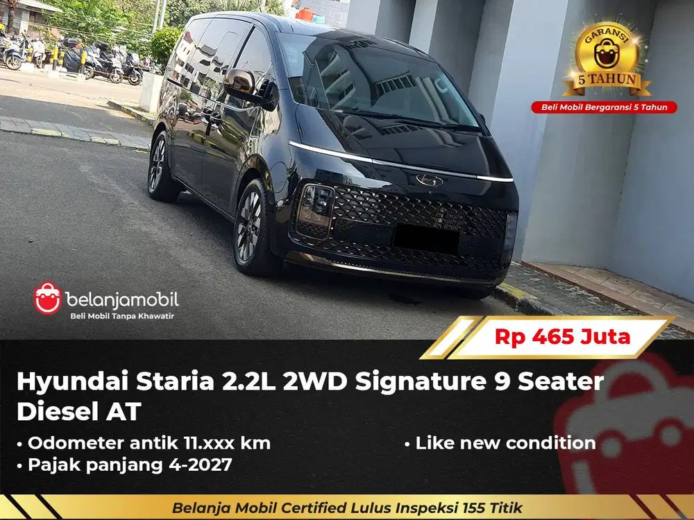 [ LOW KM 11RB ] Hyundai Staria 2.2L 2WD Signature 9 Seater 2022/2023