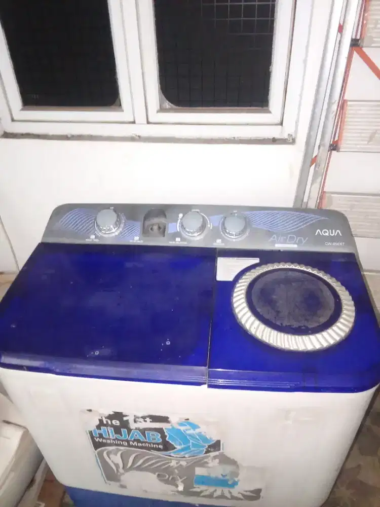 Mesin cuci 2 lobang normal siap pakai