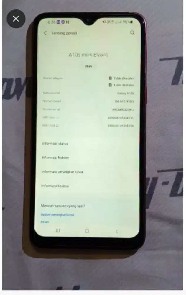 Sparepart Samsung A10S Fresh Langsung Copot