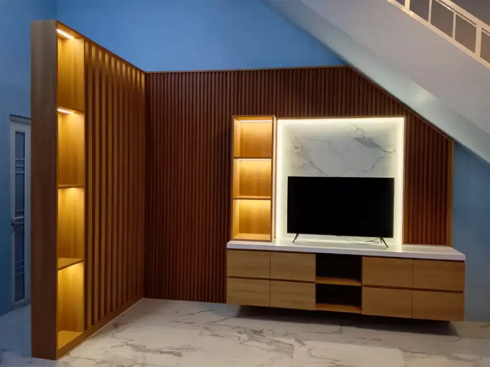Backdrop Tv HPL Minimalis Custom