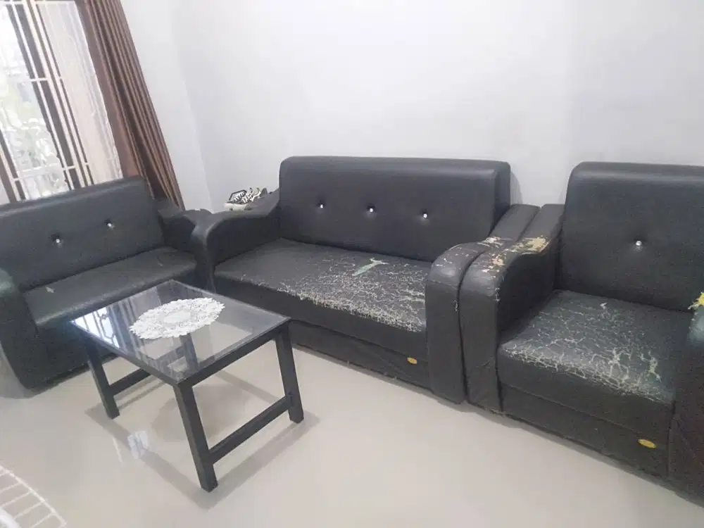 Sofa hitam full set