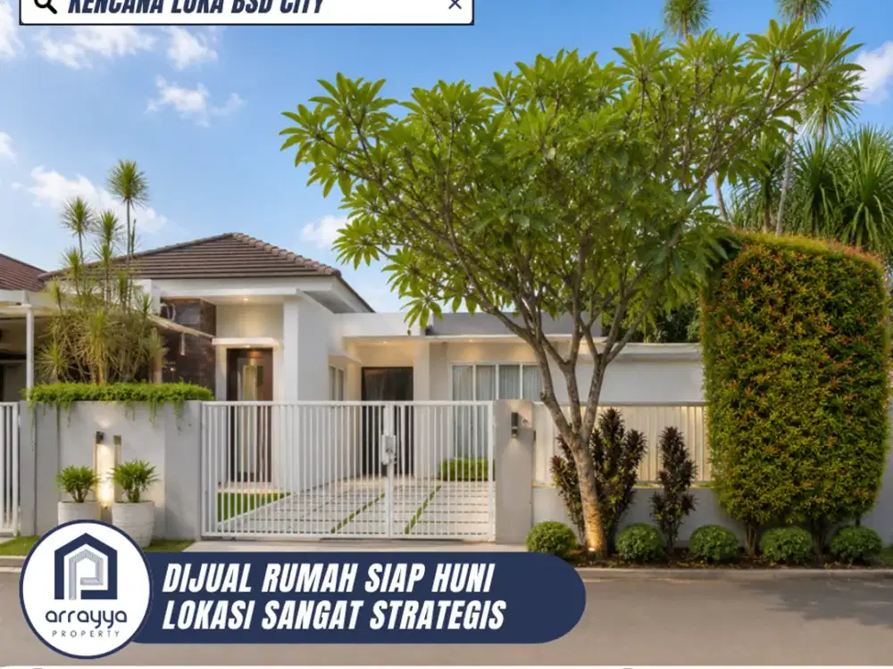 DIJUAL RUMAH CANTIK SIAP HUNI 2 LANTAI DI KENCANA LOKA BSD (GLB115)