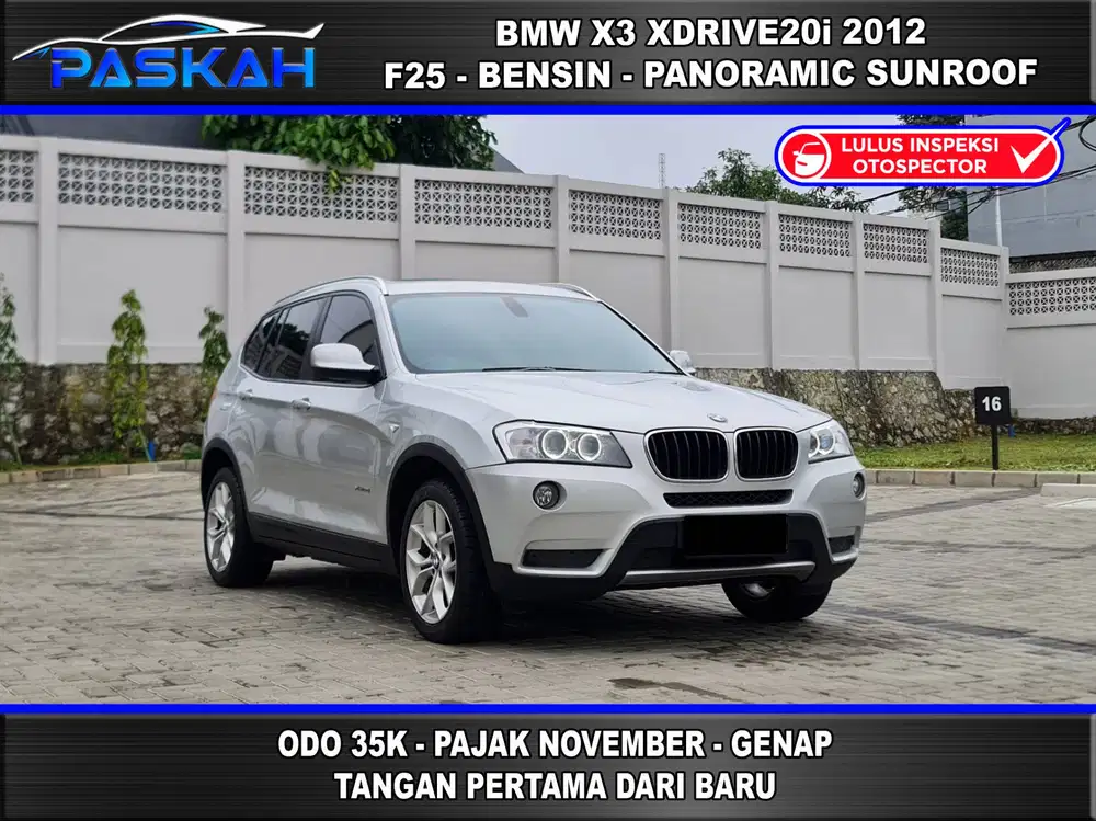 SUNROOF BMW X3 XDRIVE 2012 BMW X 3 2012 Odo=35k TAX=November GENAP