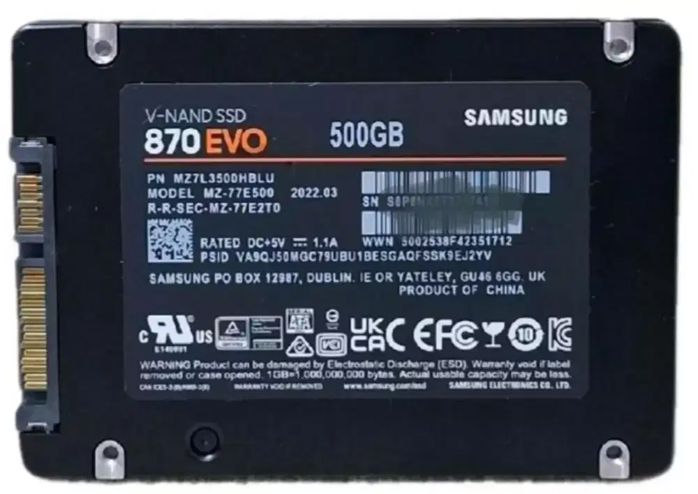 SSD Samsung 870 500Gb