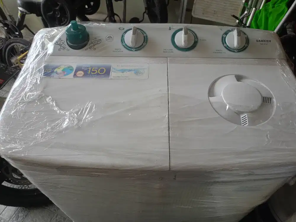 Mesin cuci Sanken 2 tabung siap pakai siap anter monggo