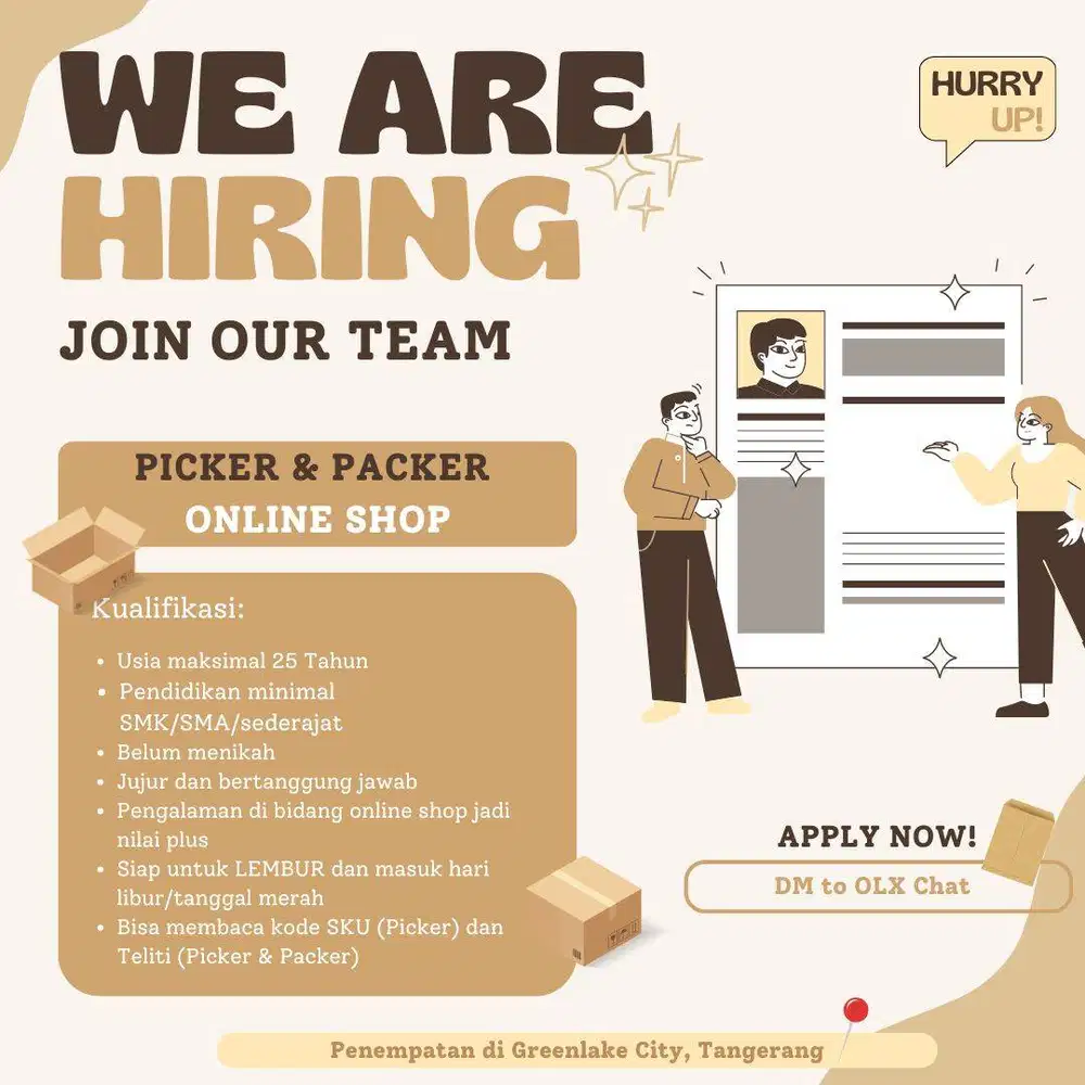 PICKER, PACKER DAN GUDANG ONLINE SHOPP