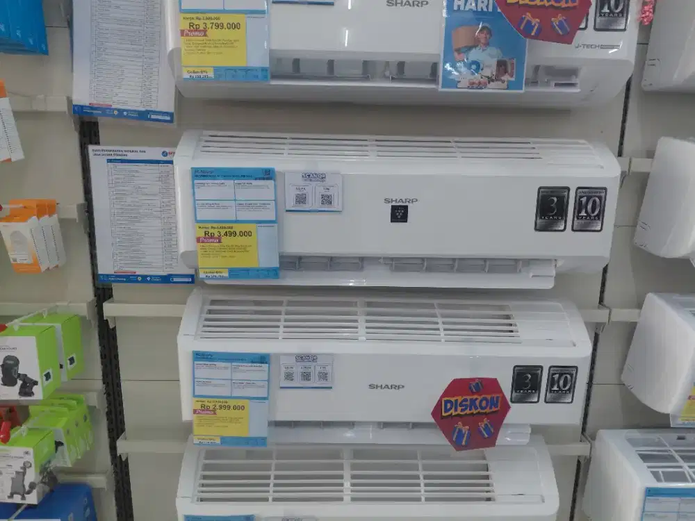AC SHARP 0.5PK dibawah 10m2 360 Watt