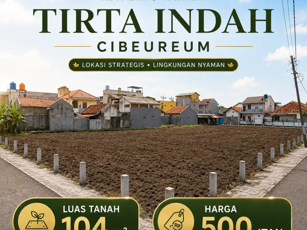 Dijual Tanah Cibeureum – Cocok untuk Rumah & Investasi Jangka Panjang