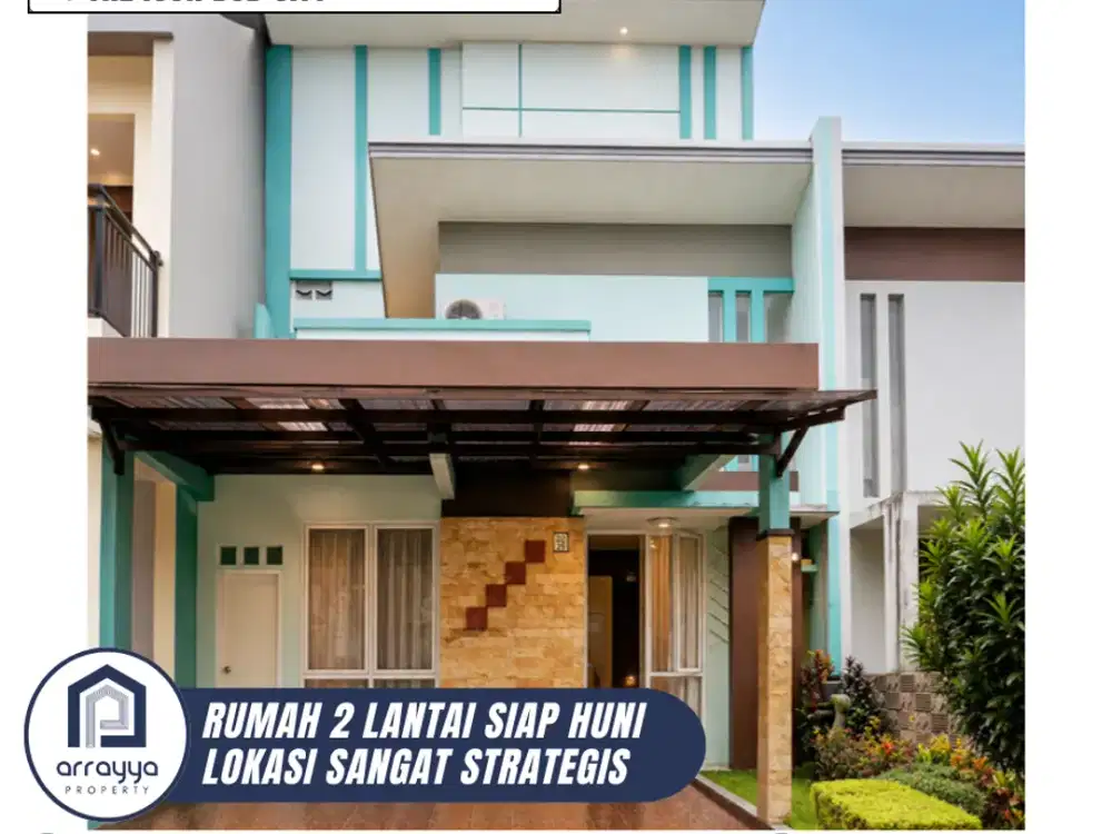 DIJUAL RUMAH CANTIK SIAP HUNI FULL FURNISH LOKAS SANGAT STRATEGIS DI THE ICON BSD (LSB44)