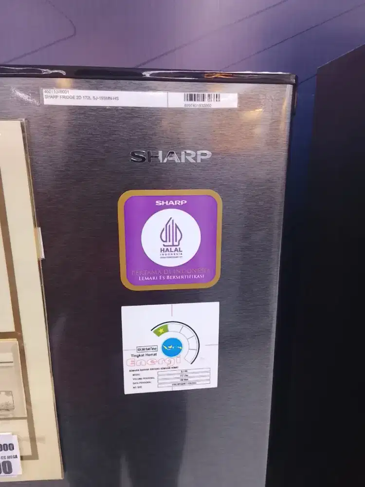 CICILAN SHARP FRIDGE 2D, FREE 2× ANGSURAN DP 0%
