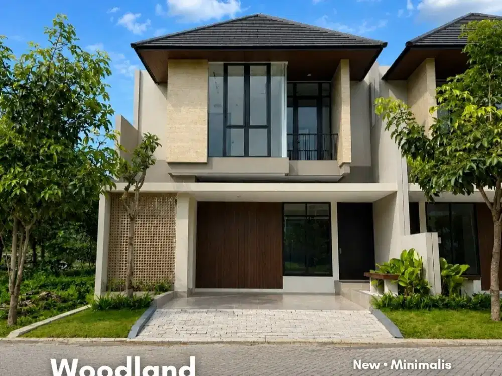 Rumah Woodland, Citraland New • Minimalis • Carport 2 • Row 15 Meter