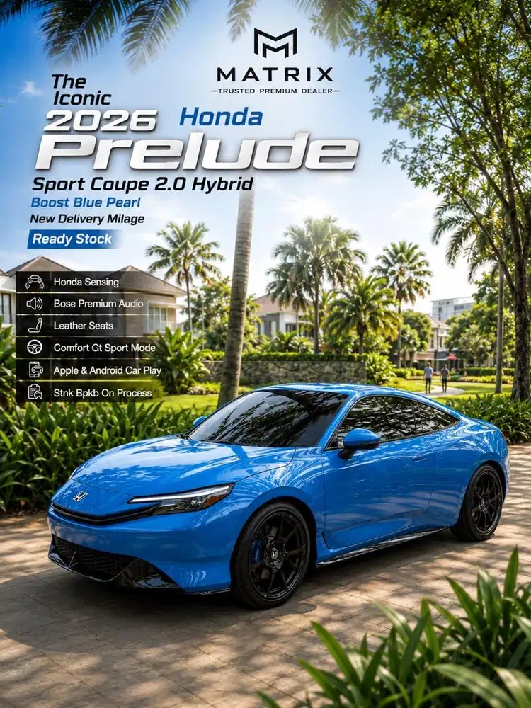 2026[READY STOCK] HONDA PRELUDE SPORT COUPE 2.0 HYBRID! 4 COLOUR